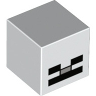 Lego hlava kostlivce Minecraft, bílá (6103084, 6162386)